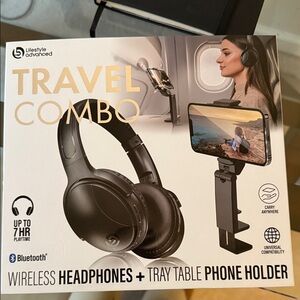 Wireless Headphones and Phone Holder